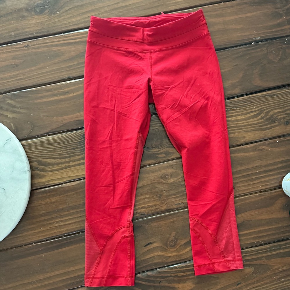 Lululemon Low rise Red Leggings